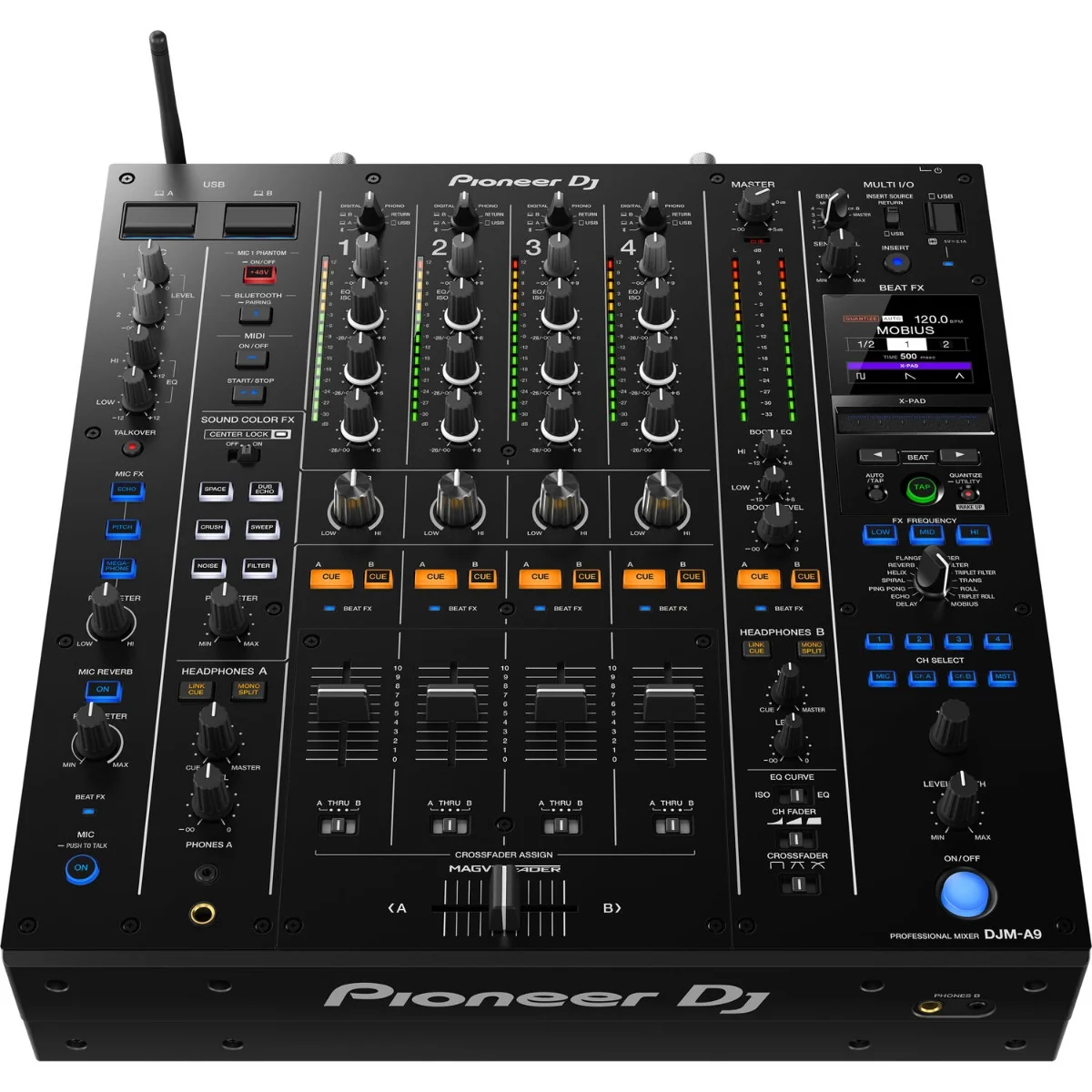 Pioneer djm-a9 – professionel 4-kanals dj-mixer