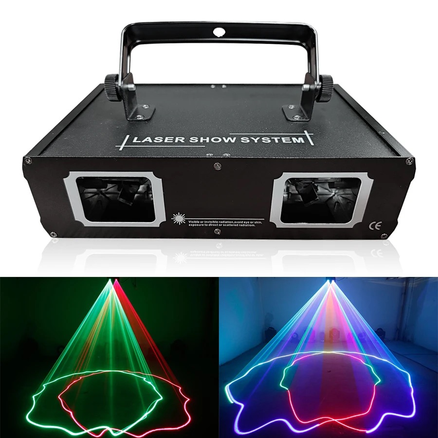 Double animation laser rgb