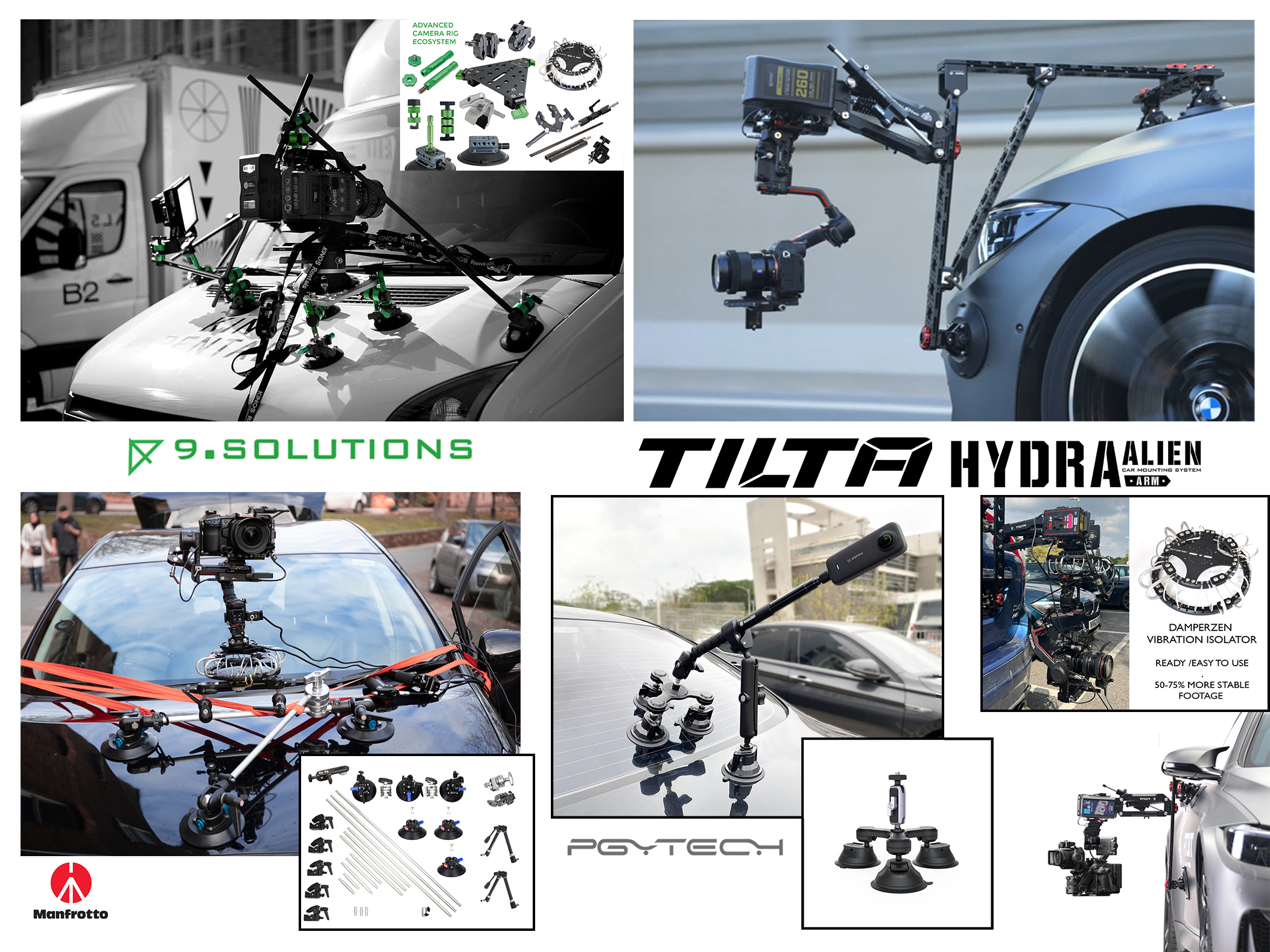 Custom car mount rig, heavy duty. tilta hydra alien, 