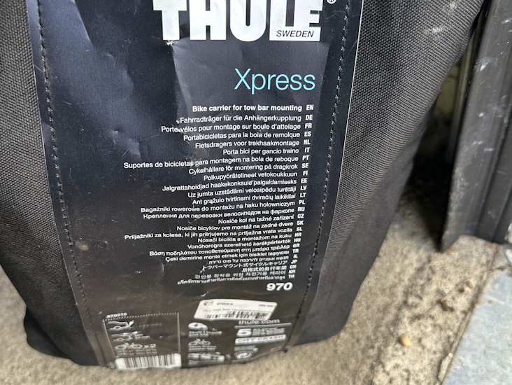 🚲 thule xpress 970 – 2-bike towbar rack