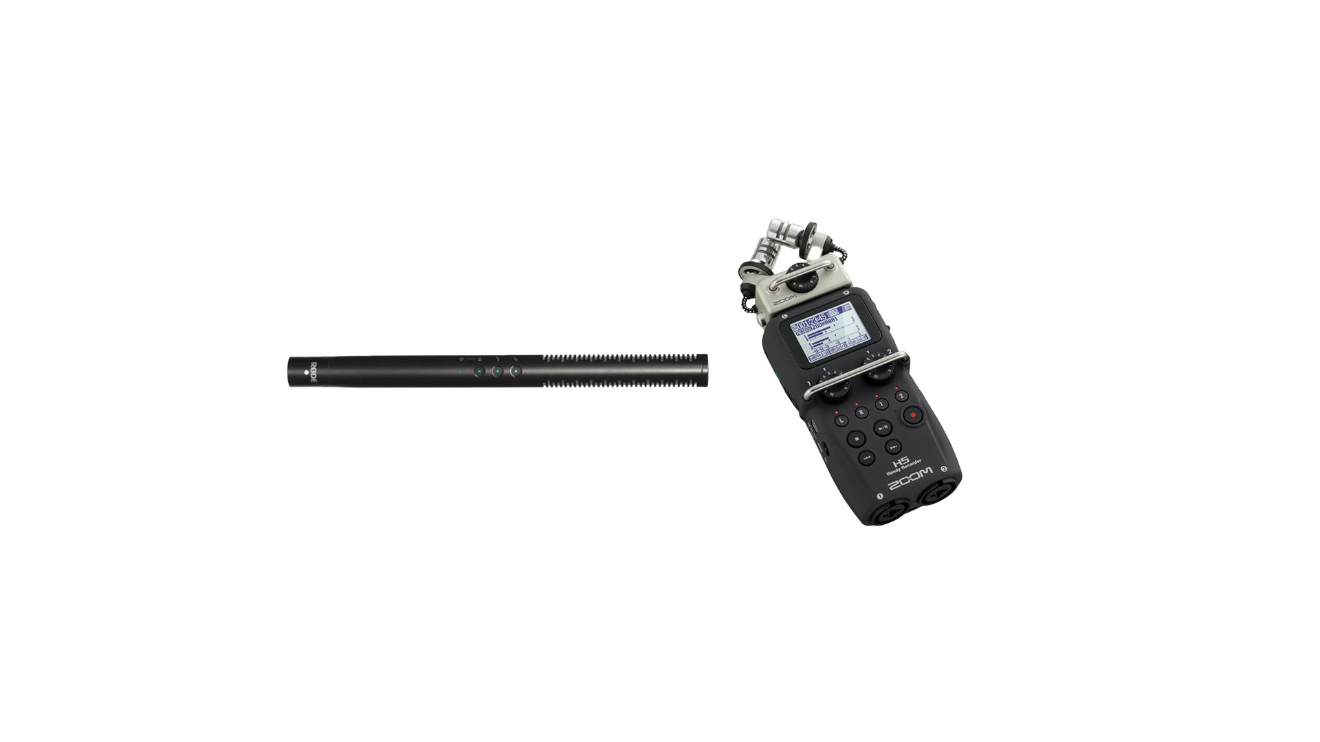 Rode ntg4+ microphone + zoom 5 audio recorder