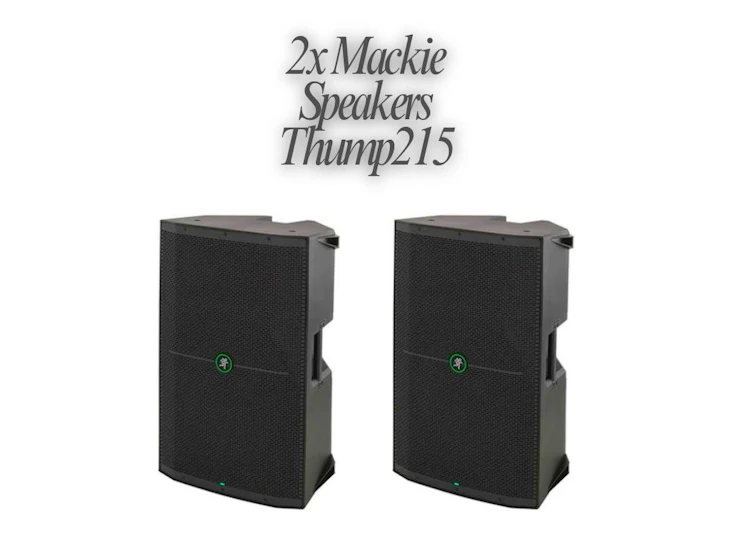 2x mackie thump215