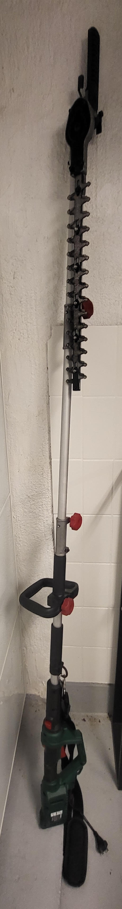 Häcksax med långt ställbart skaft
