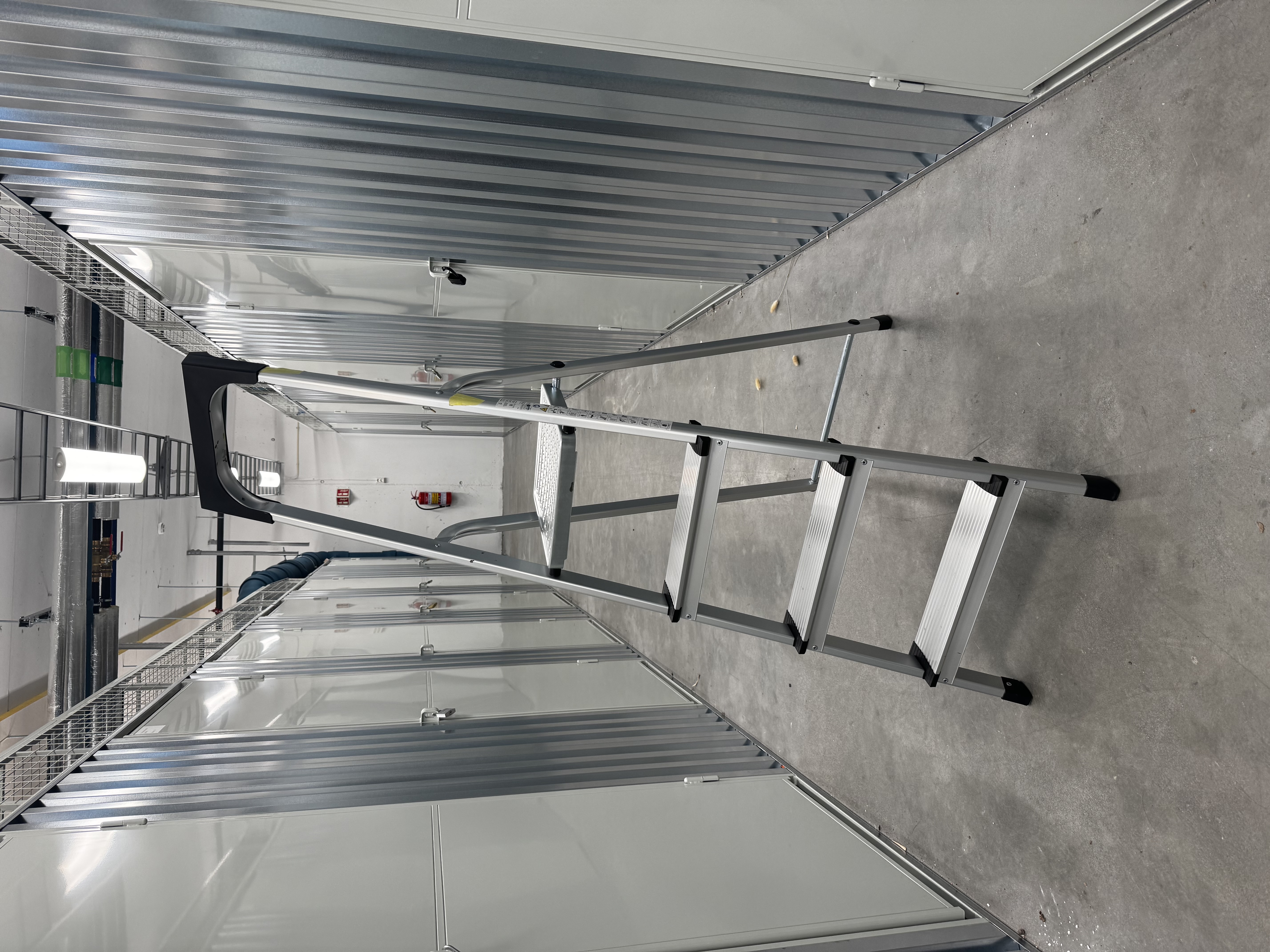 Gardintrapp i aluminium, 4 trinn 