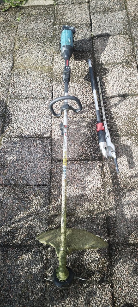 Makita 18v grästrimmer med häcksaxstillbehör