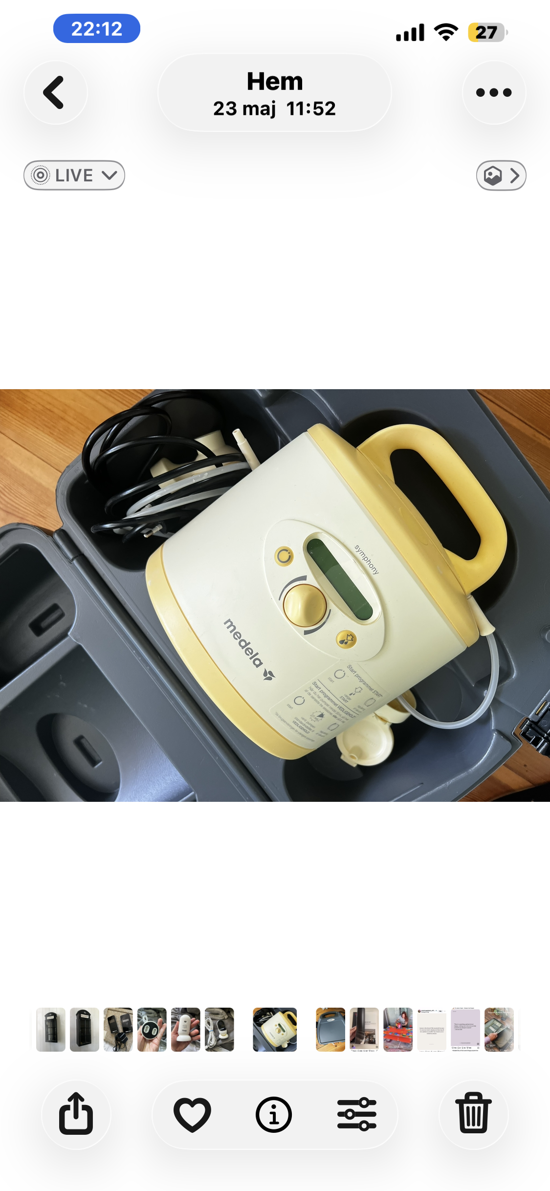 Bröstpump medela symphony 