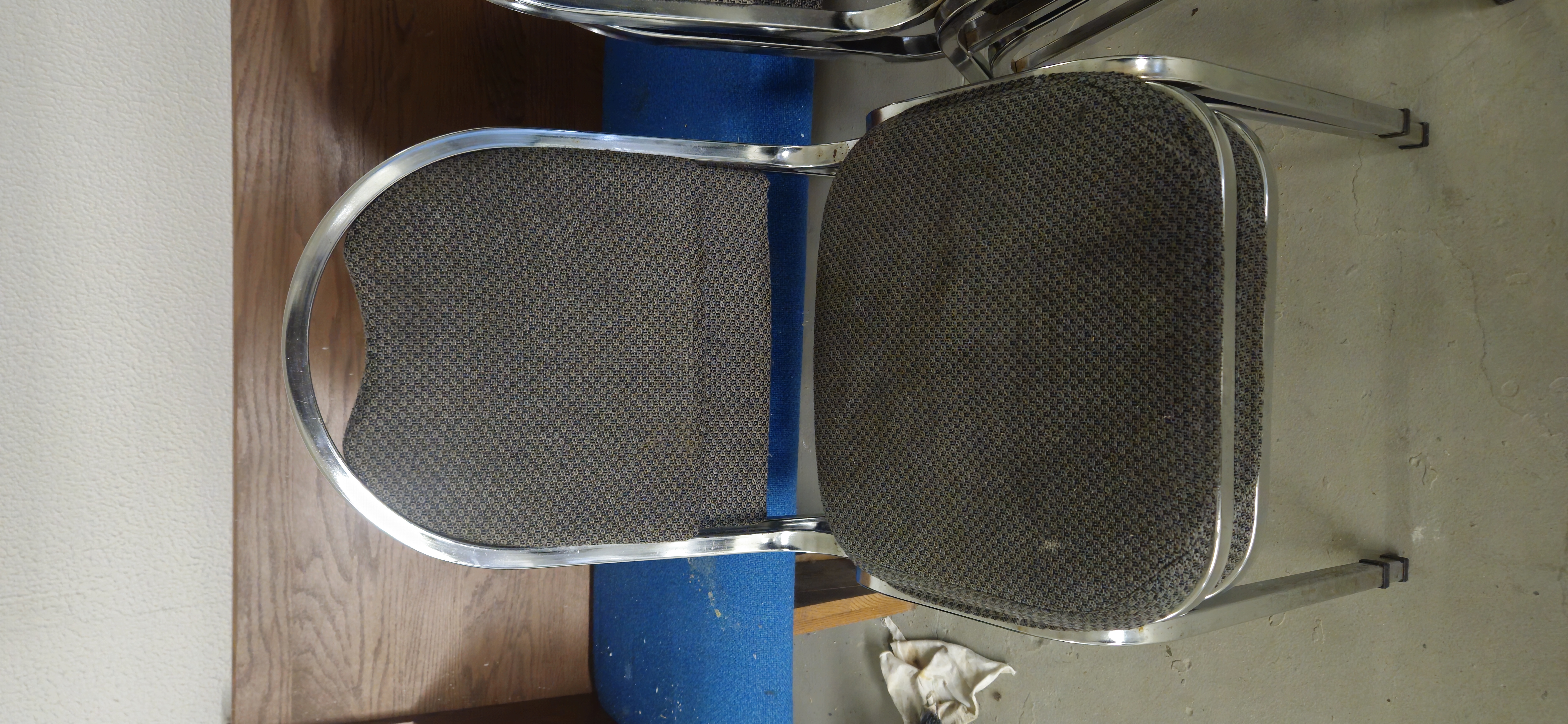 Silver chairs with great cushion