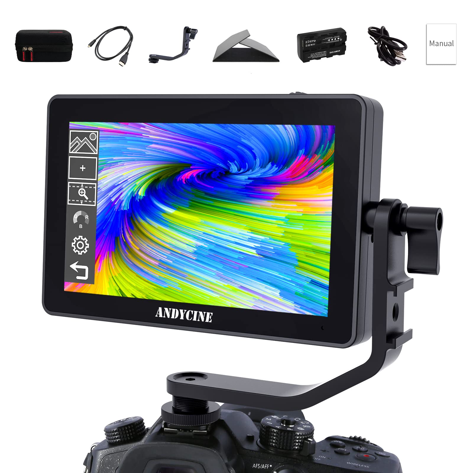 Andycine a6 plus 5.5’’ ips touchscreen monitor, 4k