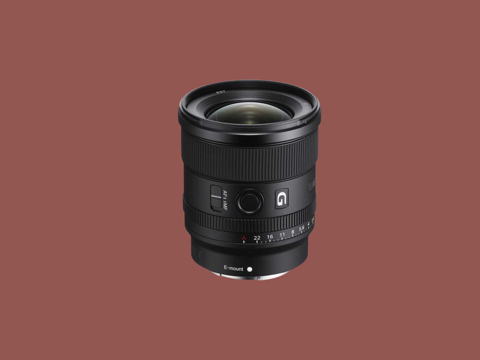 Sony 20mm fe f/1.8 lens