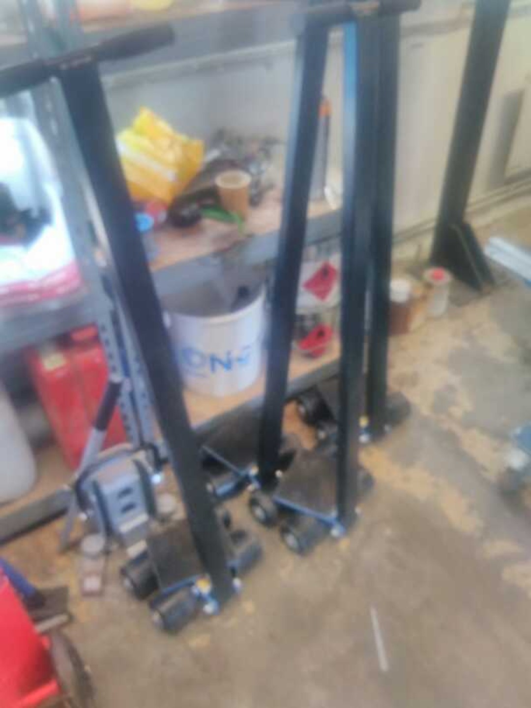 Maskinskridsko 4st. + domkraft