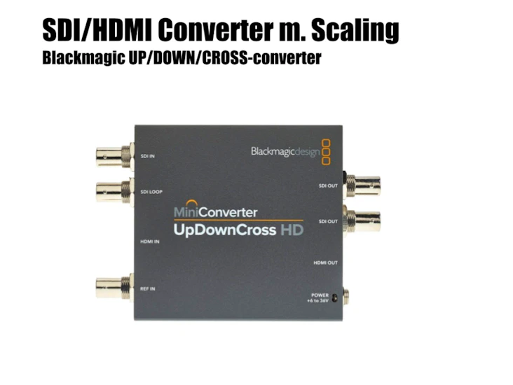 Blackmagic up/down/cross-converter