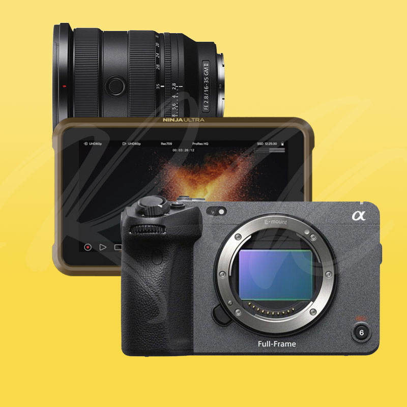 Sony fx3 + 16-35mm f2.8 mk2 lens + atomos ninja ultra kit 