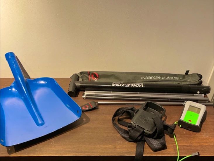 Komplett lavinutrustning mammut + ryggsäck