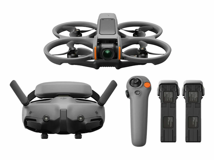 Drone dj avata 2 med googles proff kontroll og tre batterier leies ut