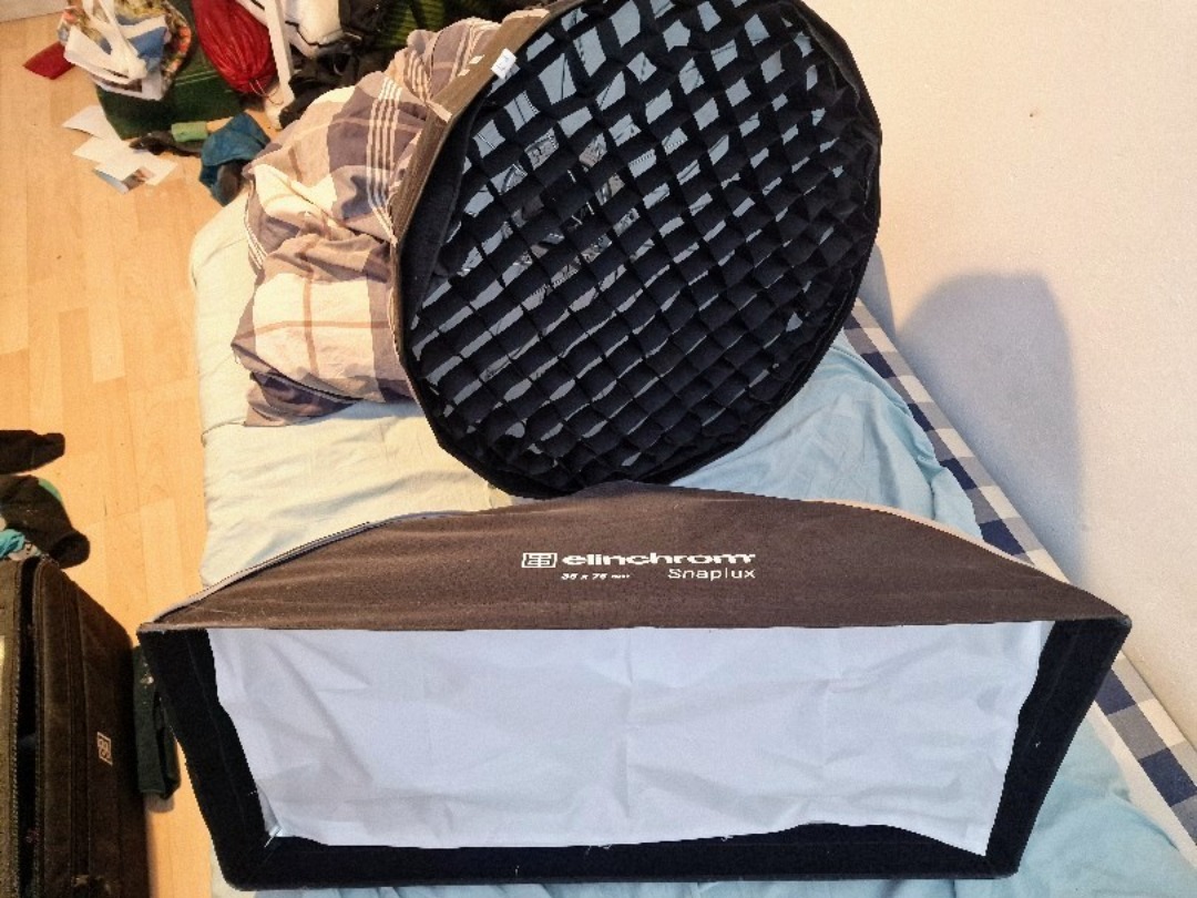 Elinchrom  poträttkit med 2 softboxar