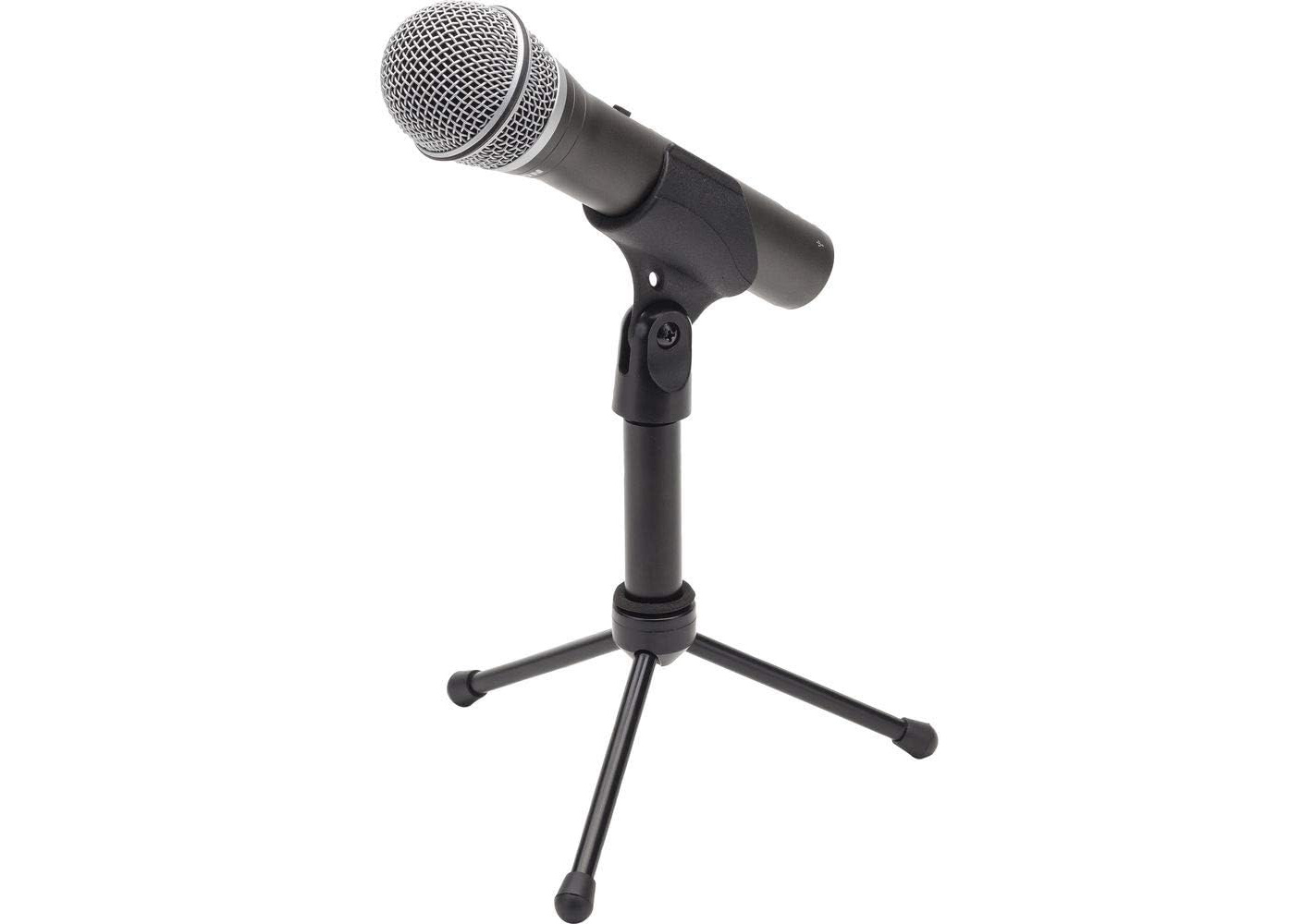 Samson q2u recording and podcasting pack - usb / xlr dynamic microphone with accessories (includes mic clip, desktop stand, windscreen and cables), 16-bit, 44.1khz/48khz, silver
