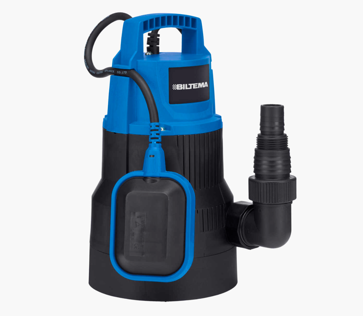 Nedsenkbar pumpe  + 10 m avtappningsslange (25 mm) – drenering/tømming