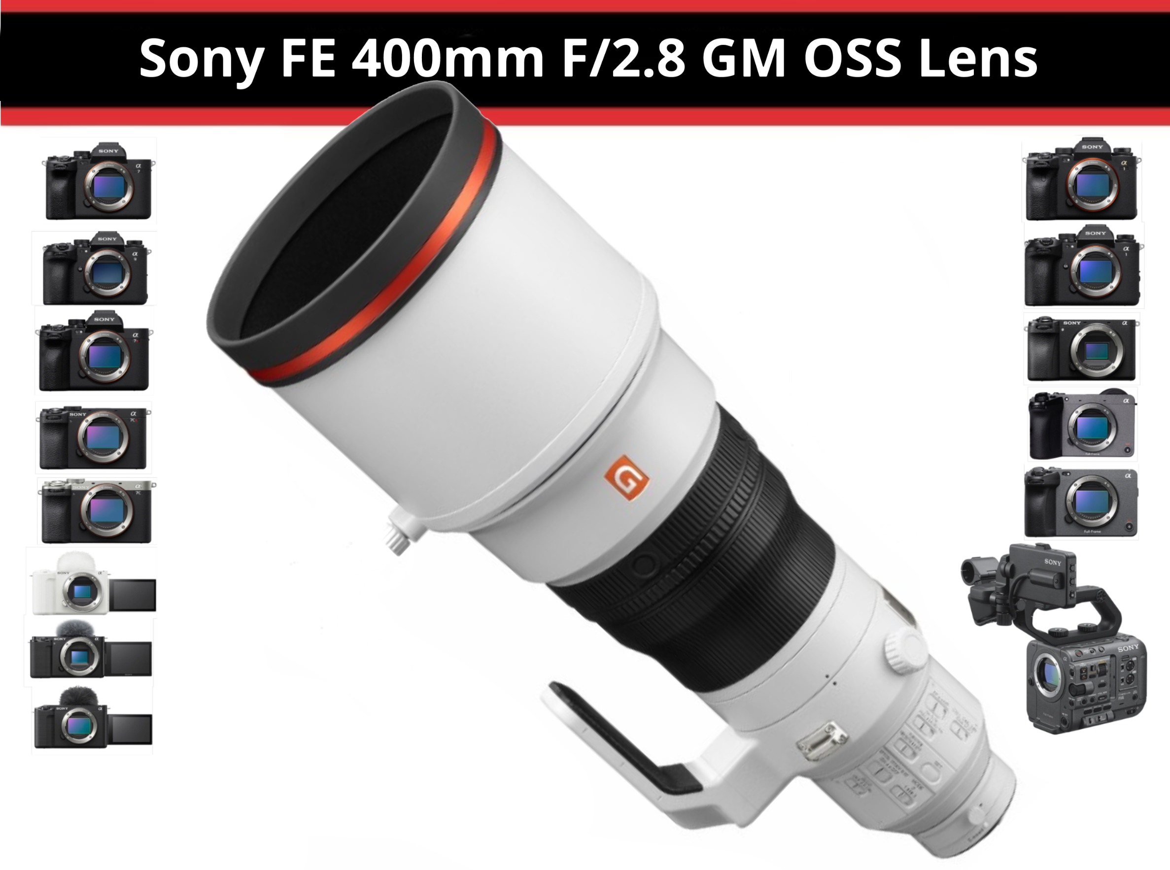 Sony 400mm f 2.8 gm oss lens