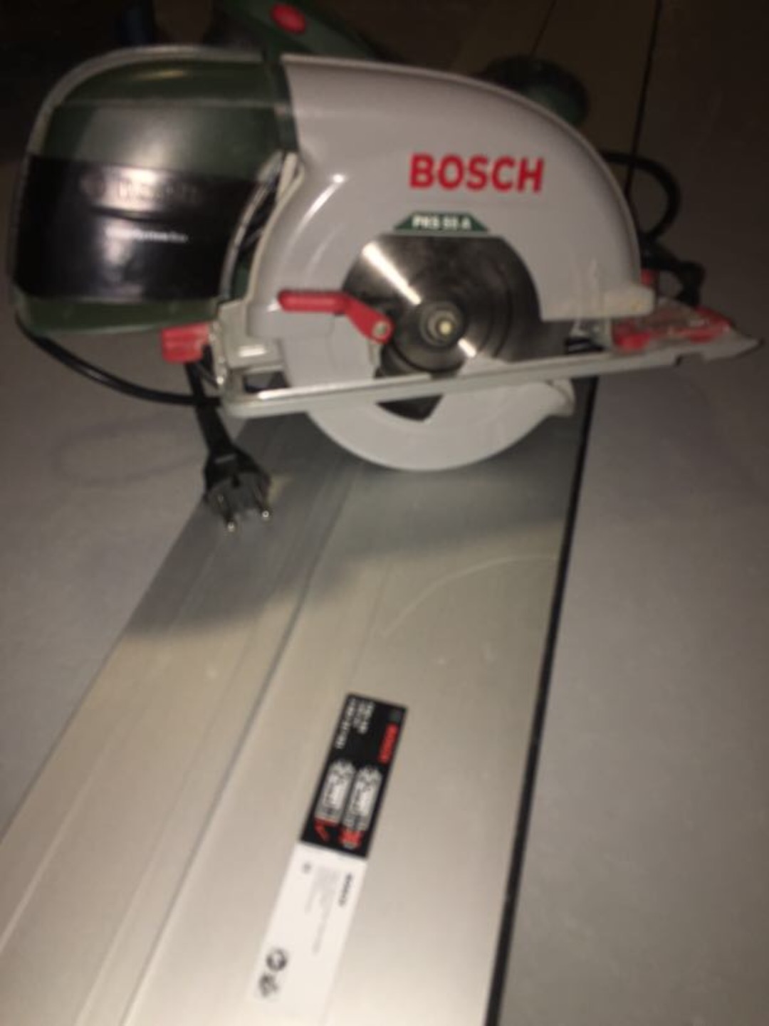 Sirkelsag med skinne