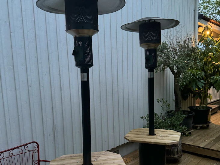 Rejäla terrassvärmare gasol