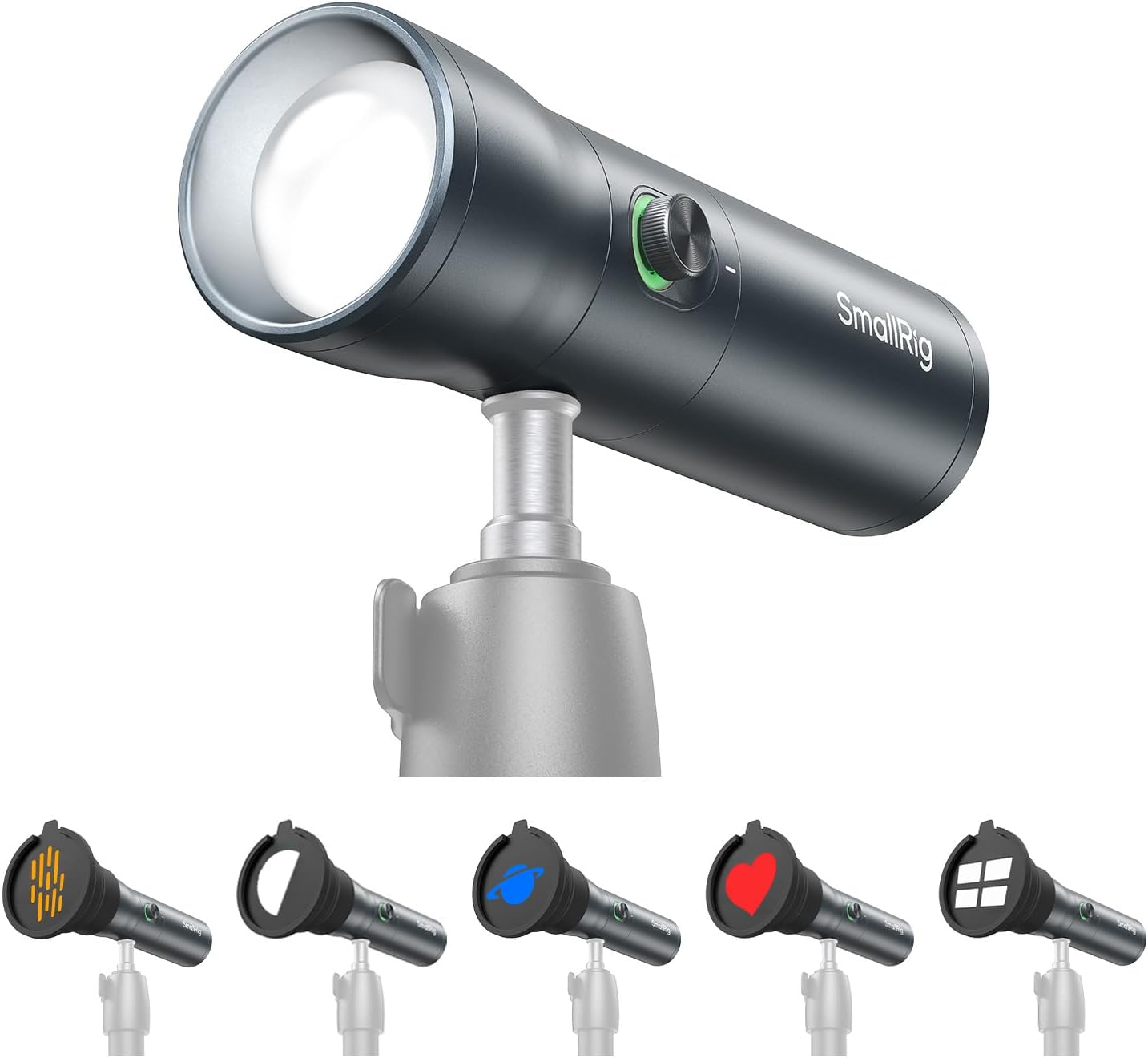 Smallrig portable mini-light with 20 patterned filters