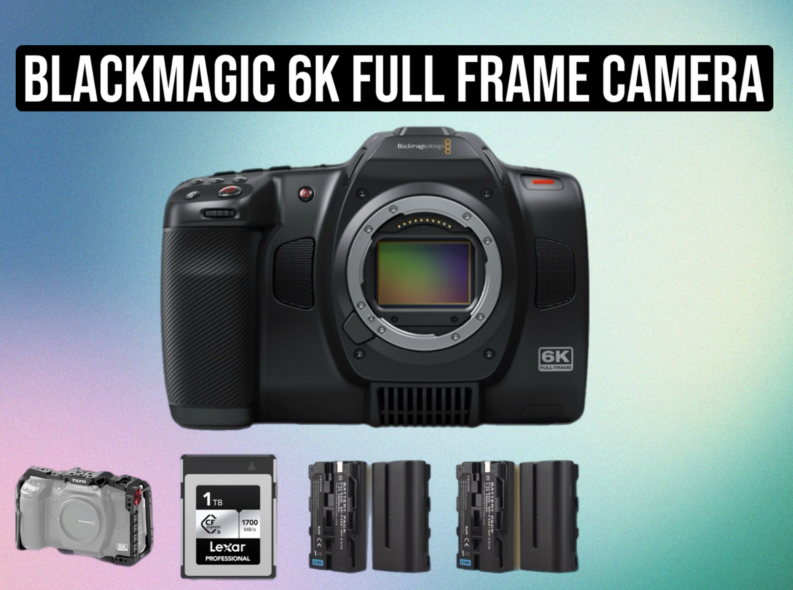 Blackmagic 6k full frame camera – cinema quality in compact form (ef mount, raw, prores, dual native iso) bmpcc 6k pro camera cinema