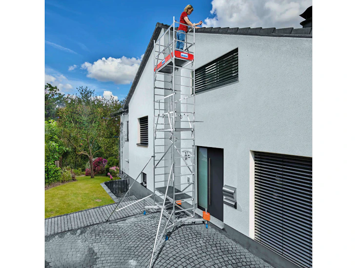 Rullestillas fra climtec 1, 2, 3 + støttebein, 7m