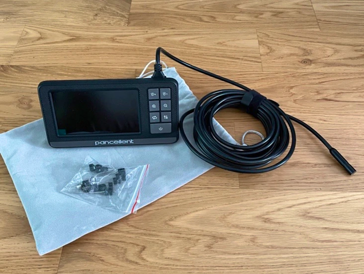 Inspektionskamera med lampa