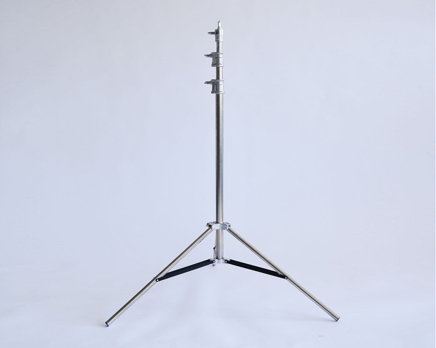 1 x 2.7m heavy duty stainless steel lighting stand - with interchangeable 5/8" spigot