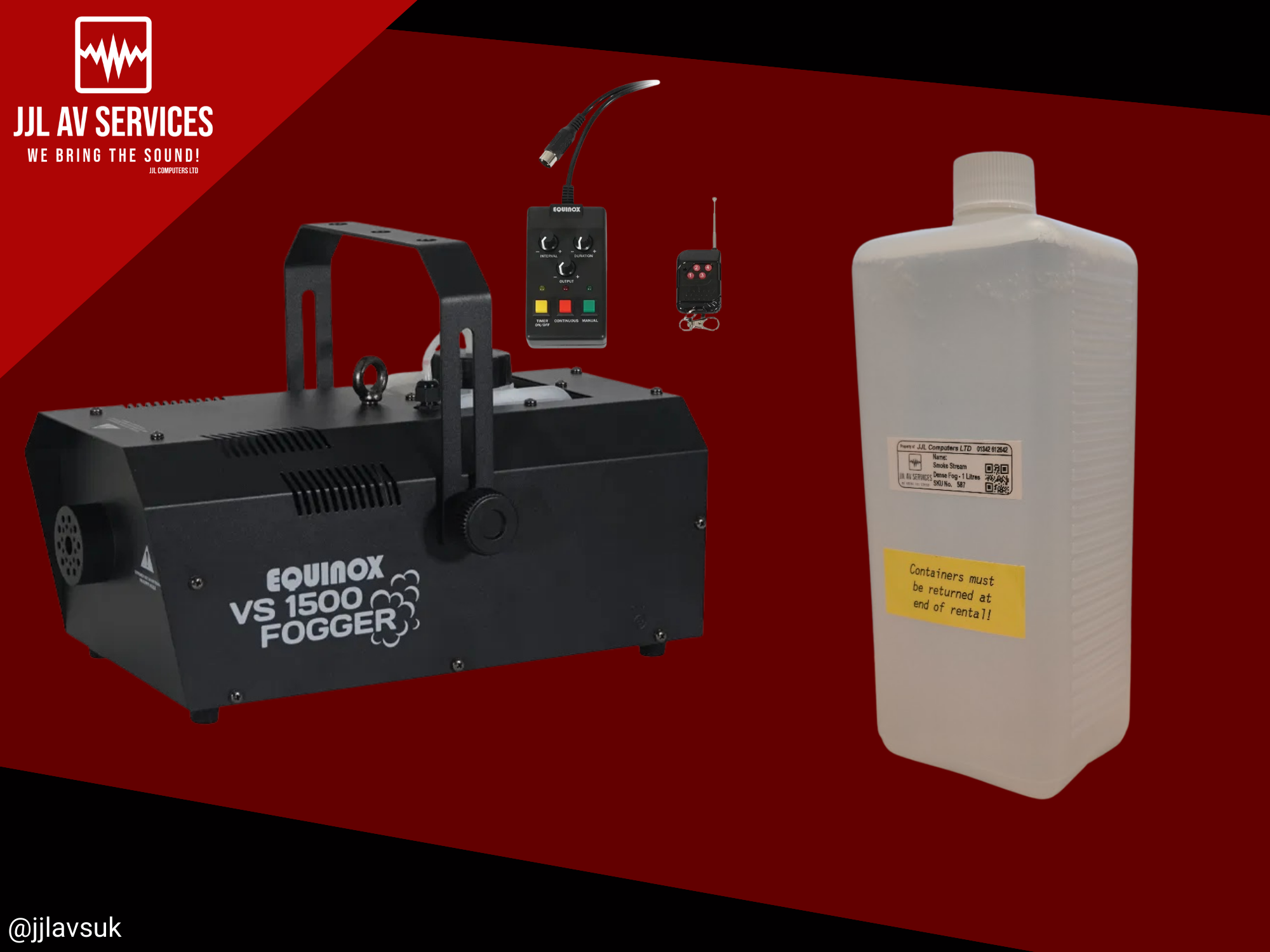 Equinox vs 1500 fogger smoke machine