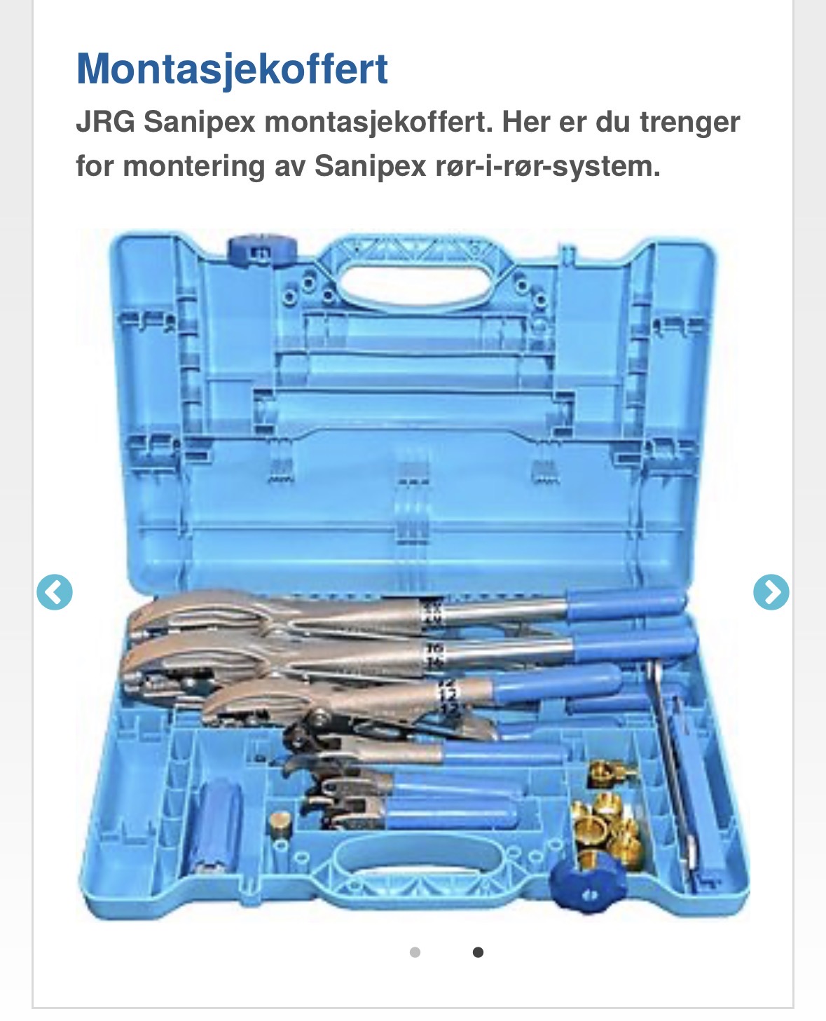 Sanipex rør i rør verktøy 