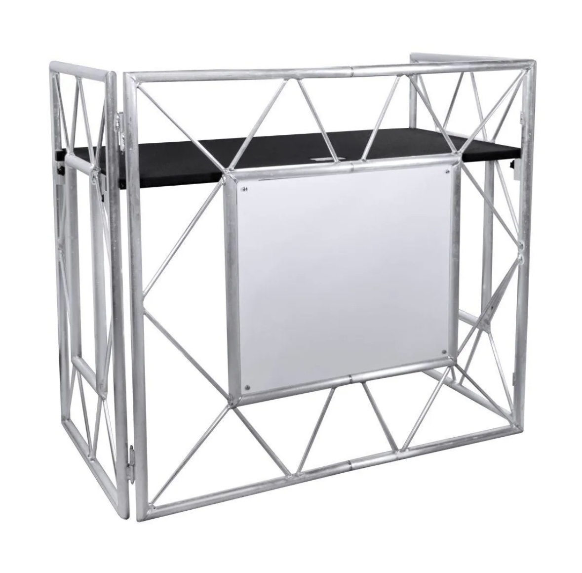 American dj pro event table ii silver – stilrent och praktiskt dj-bord!