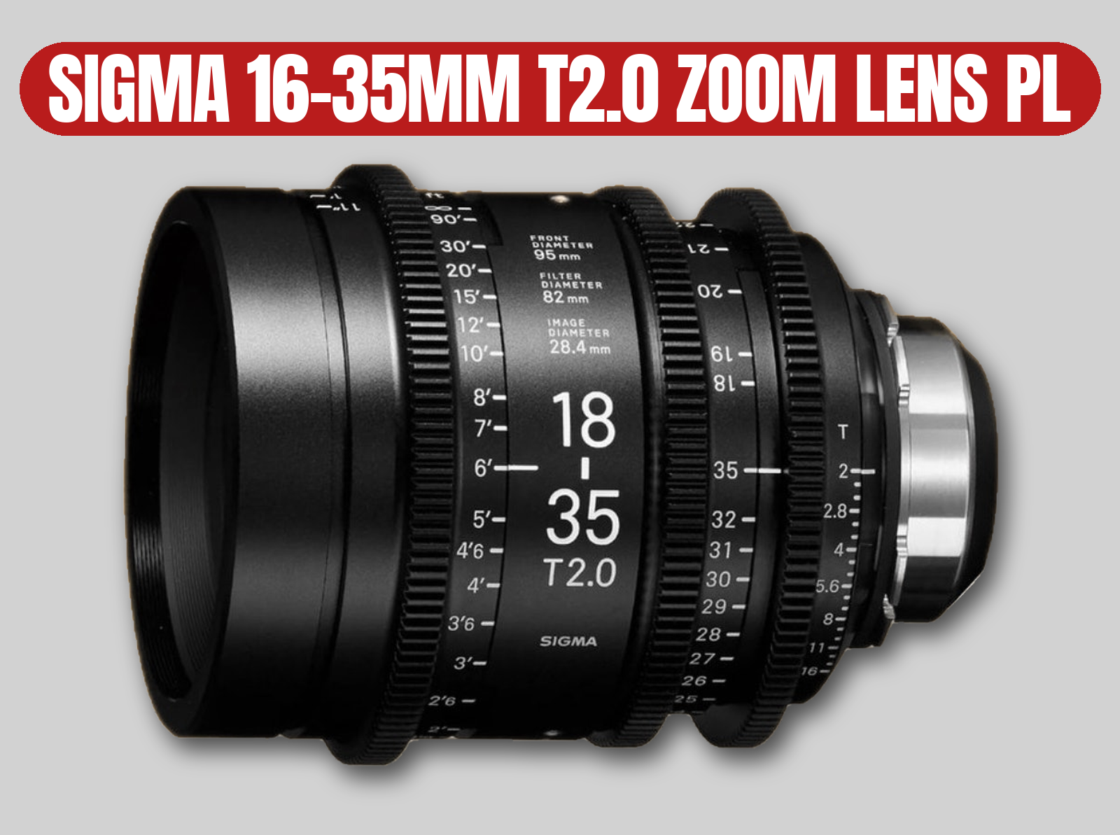 Sigma 16-35mm t2.0 zoom lens | pl mount