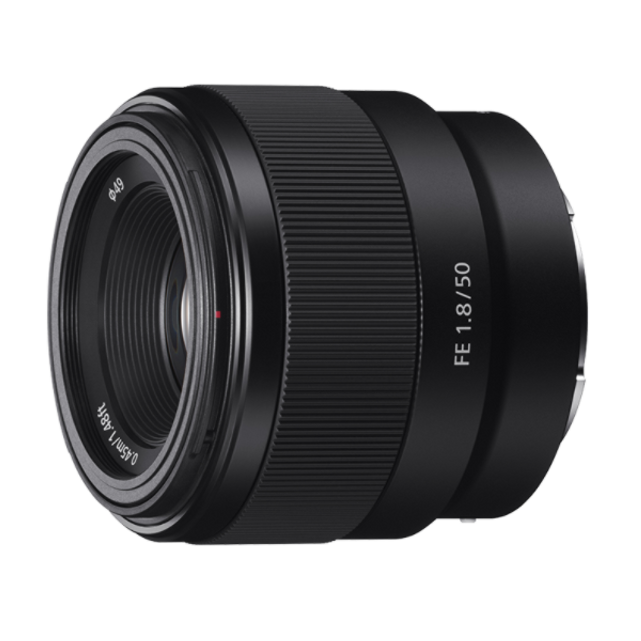 50mm prime lens with fast f1.8 aperture