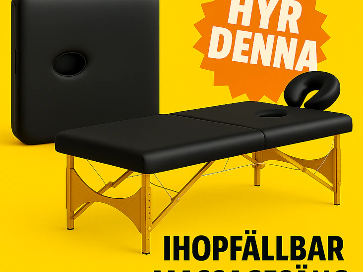 Professionell ihopfällbar massagesäng – bekväm & lätt att transportera!