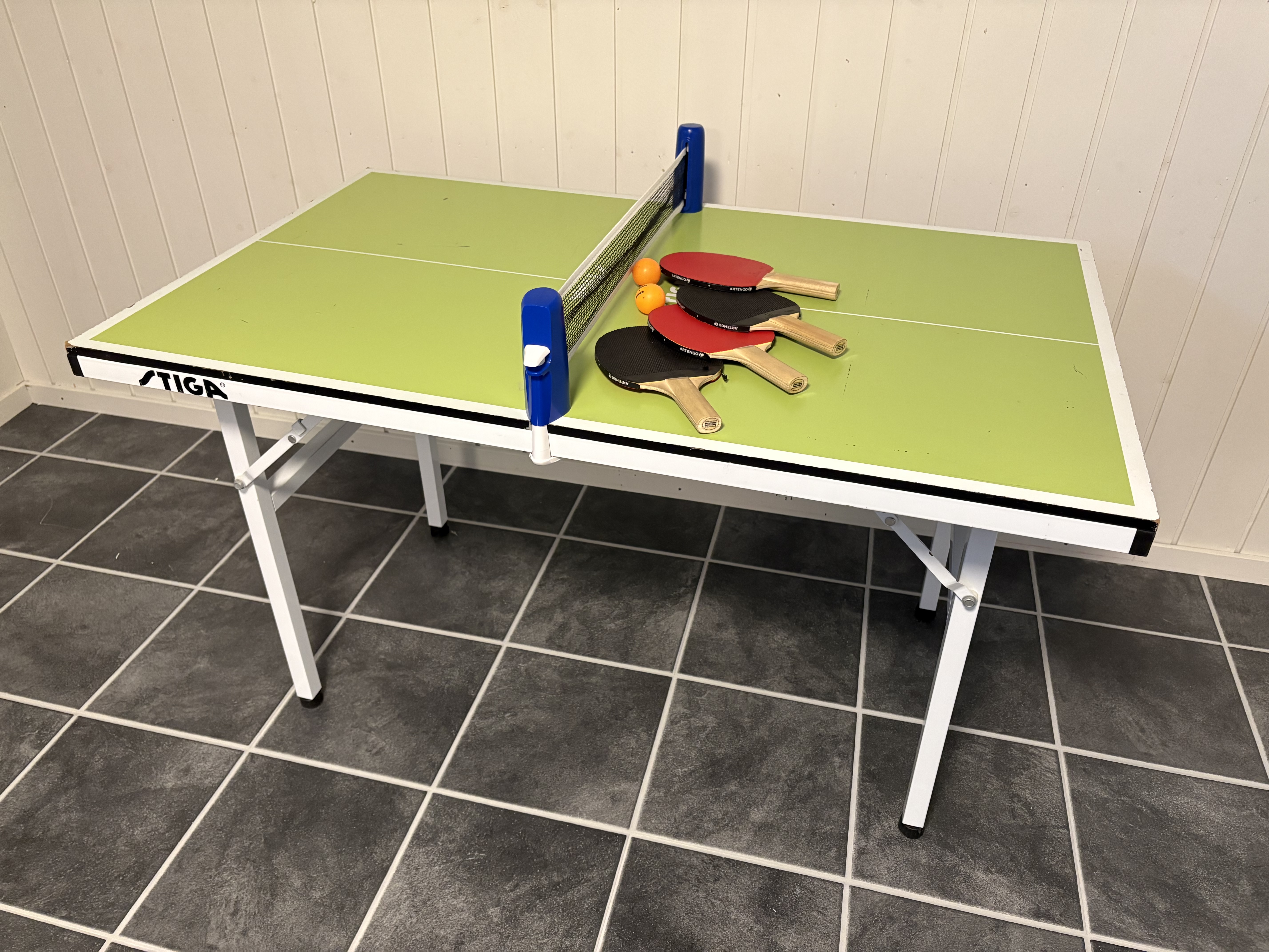 Bordtennisbord mini stiga inkl rack, nät och bollar