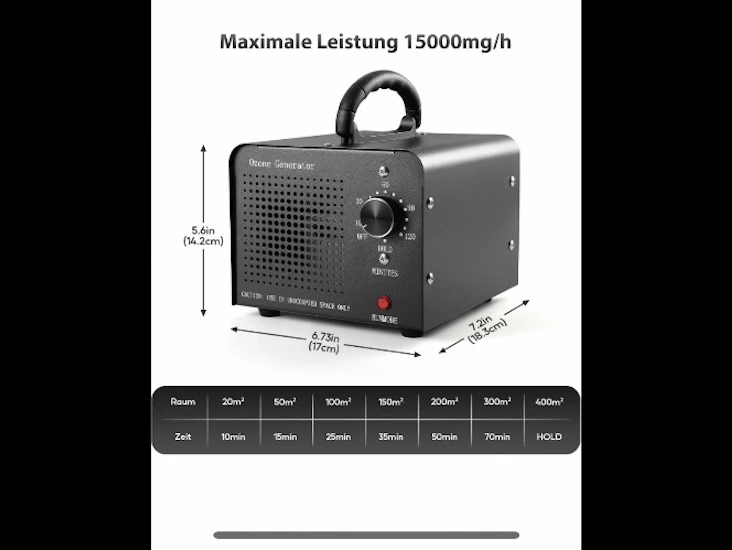 Ozongenerator ozon luftrenare