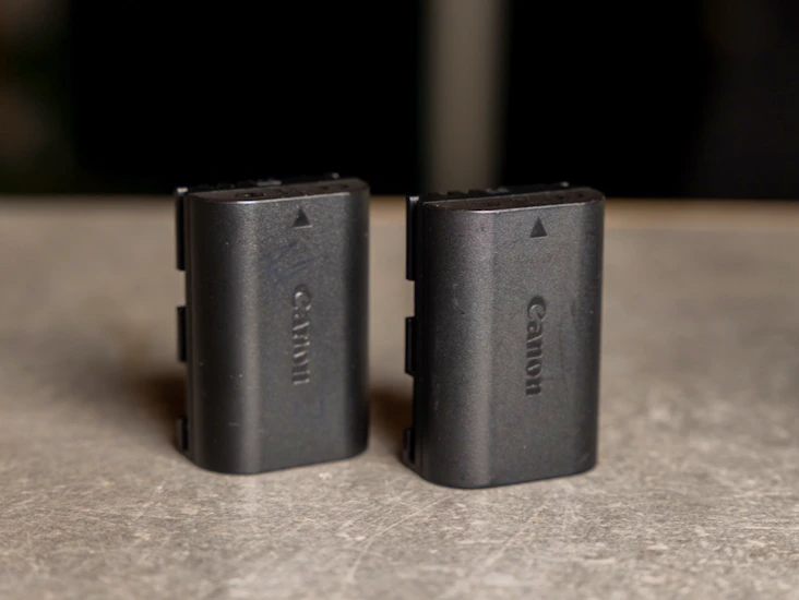 2 st lp-e6 batterier till canon