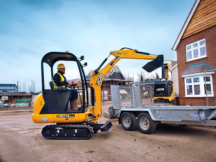 Grävmaskin med förare