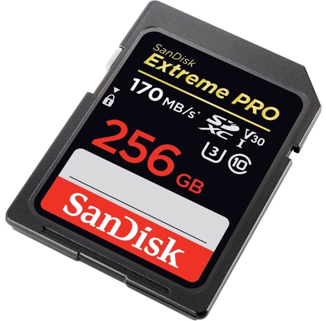 Sandisk extreme pro 256 gb sdxc 170mb/s
