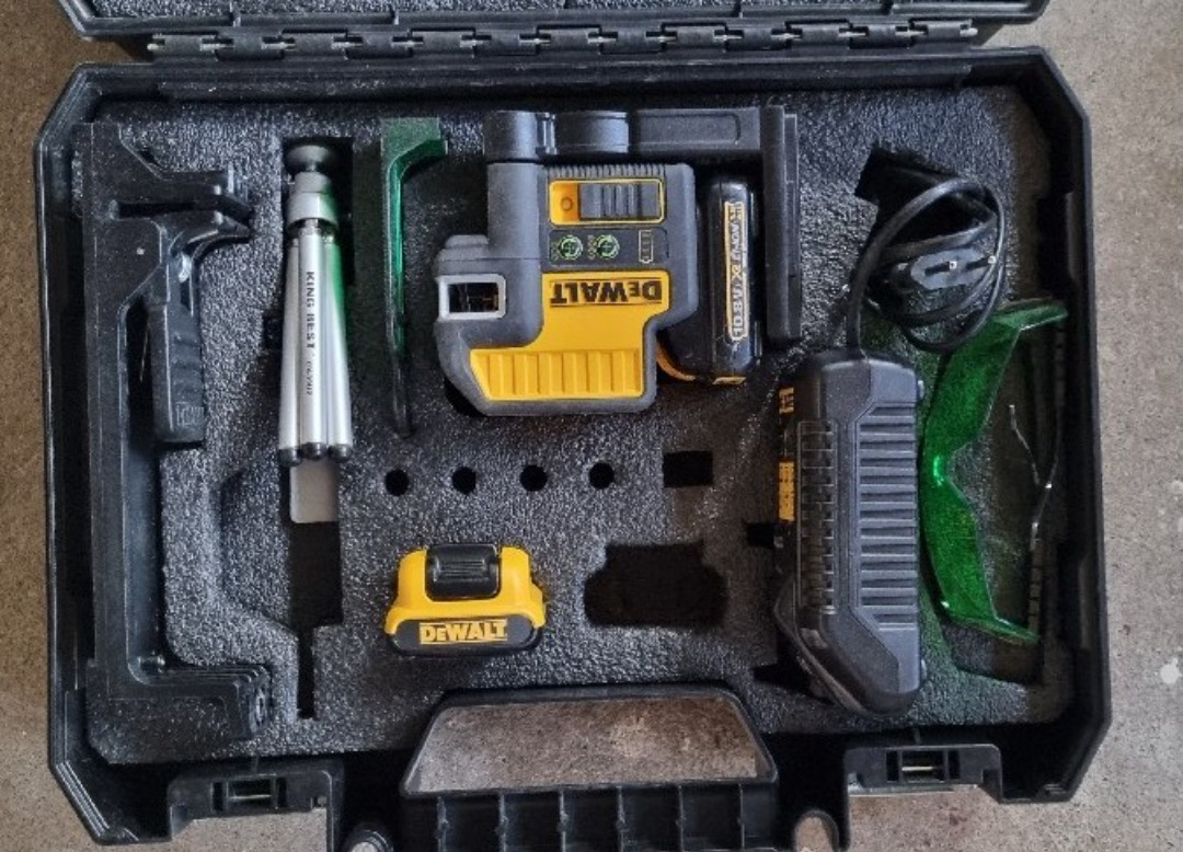 Dewalt krysslinjelaser 2-punkts grön