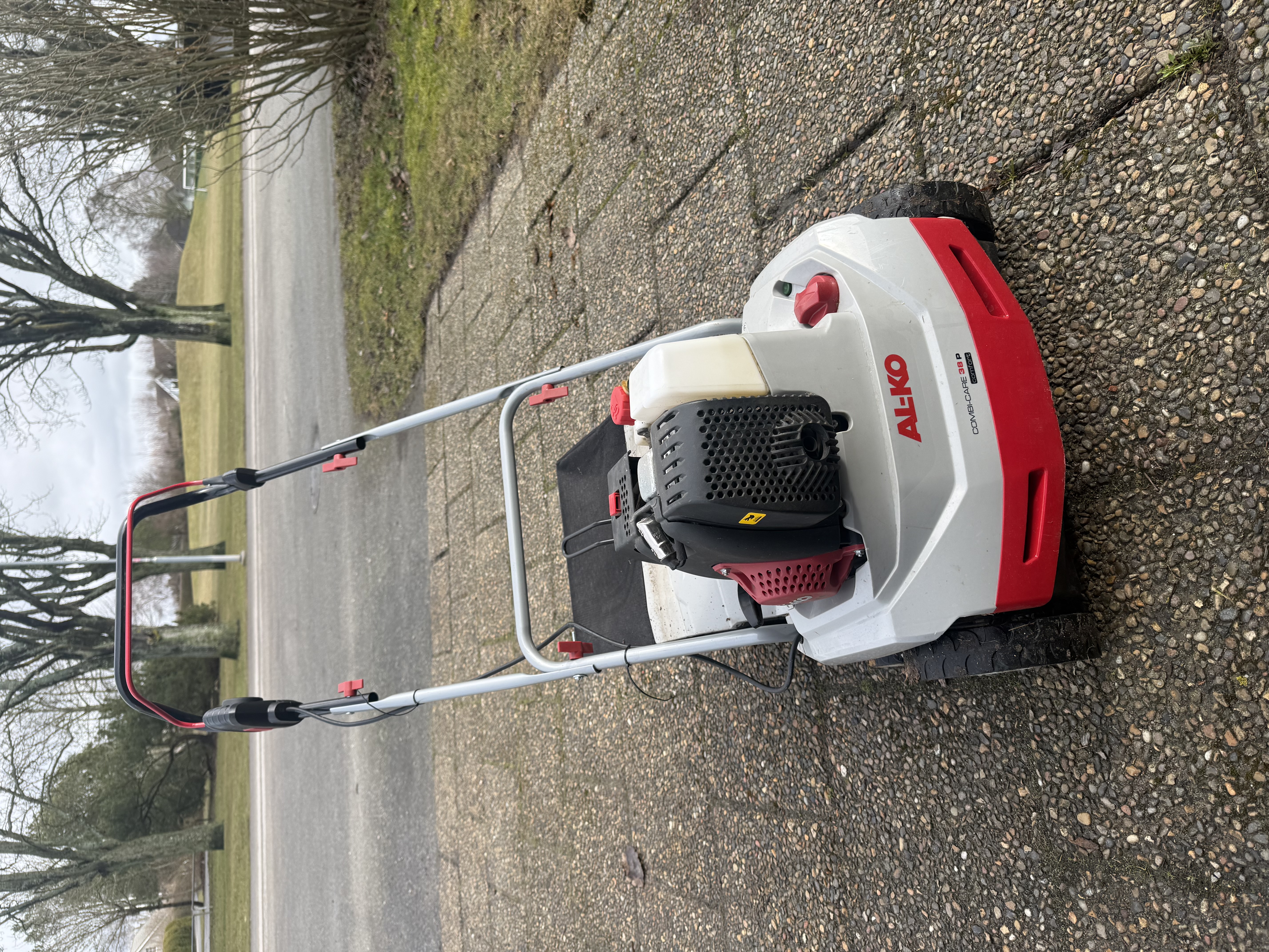 Bensindriven vertikalskärare/mossrivare