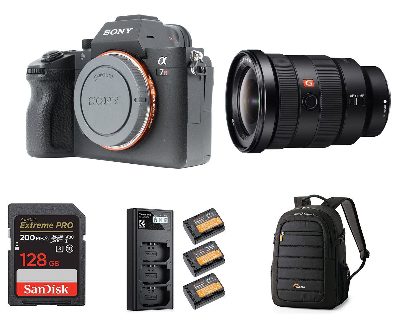 Sony a7r iii + 16–35mm f/2.8 gm lens kit