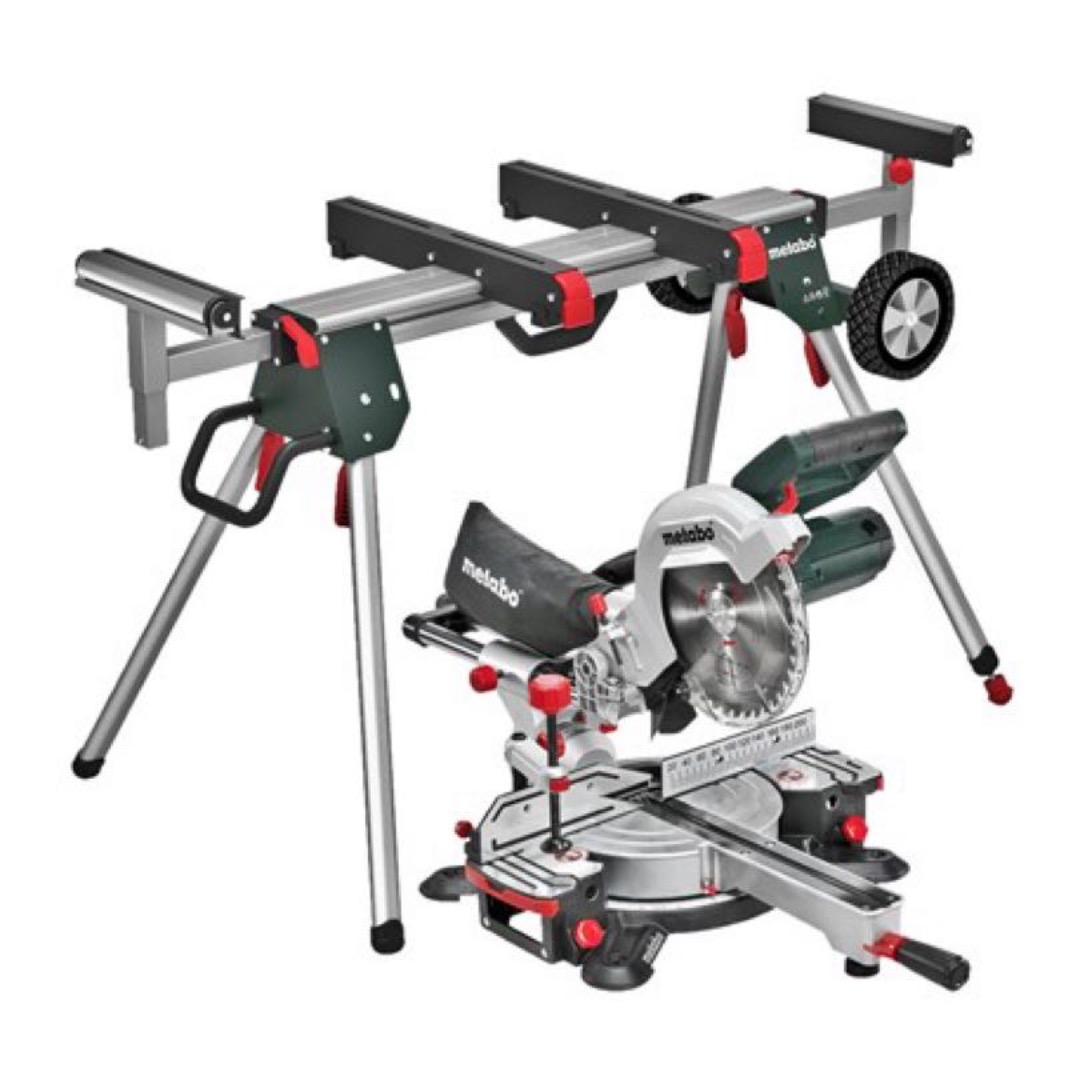 Kap- och gersåg med stativ (bord)