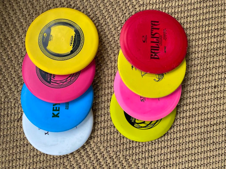 8 discar för frisbeegolf
