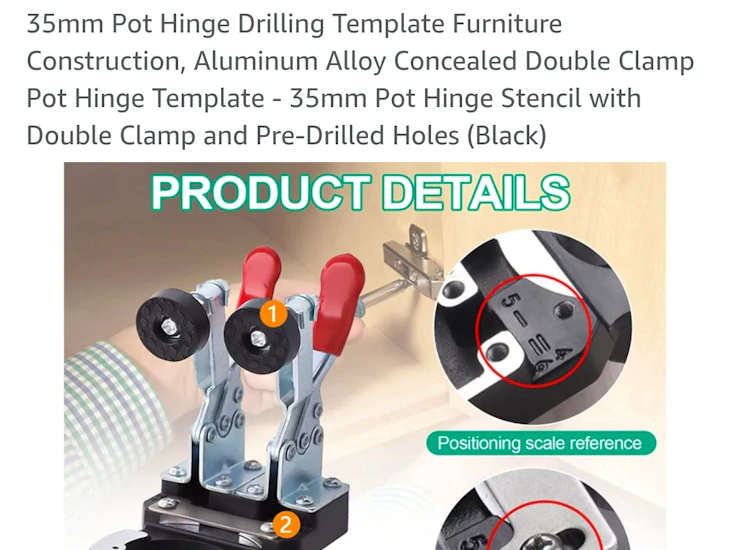 35mm concealed hinge jig
