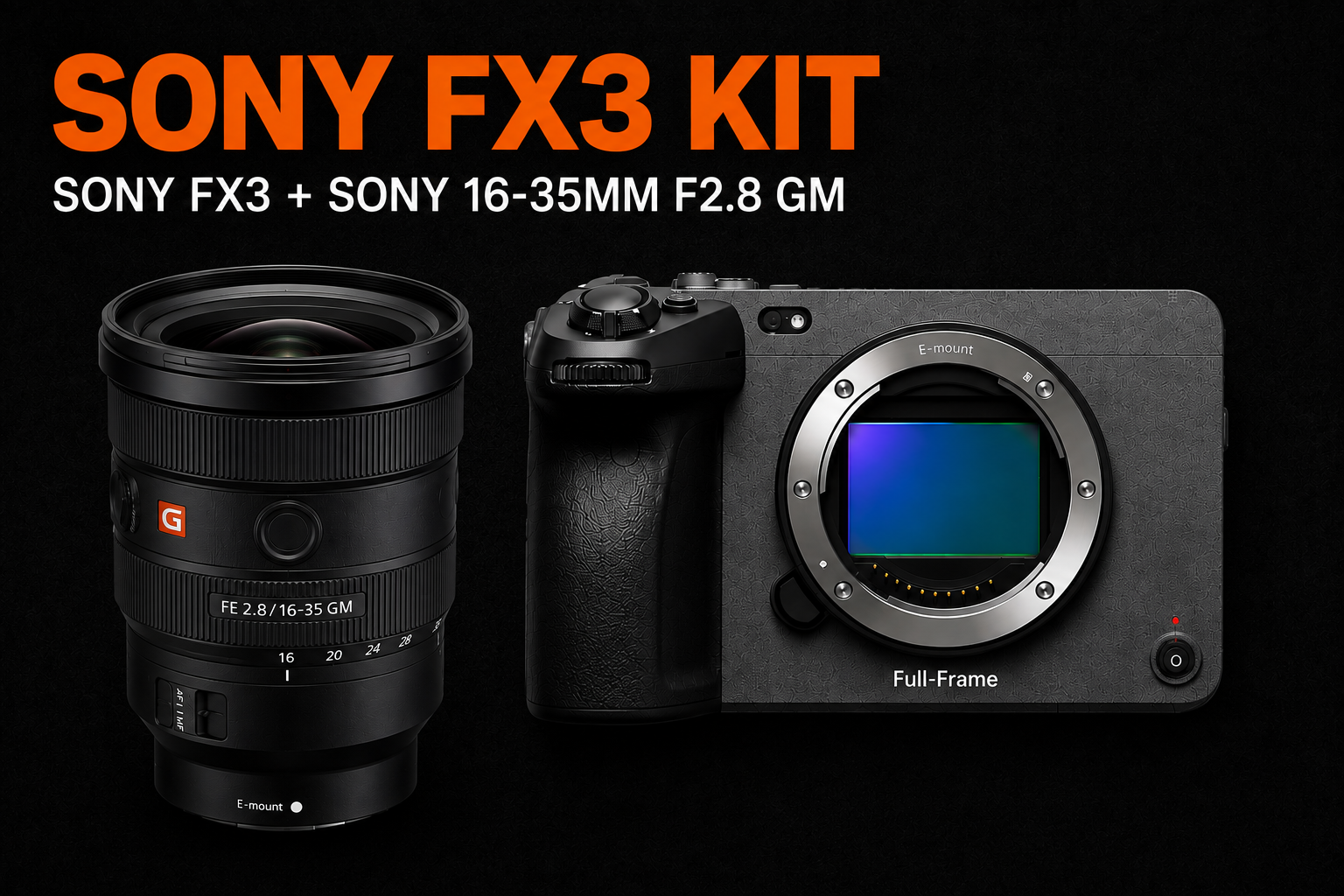 Sony fx3 + sony 16-35mm package 