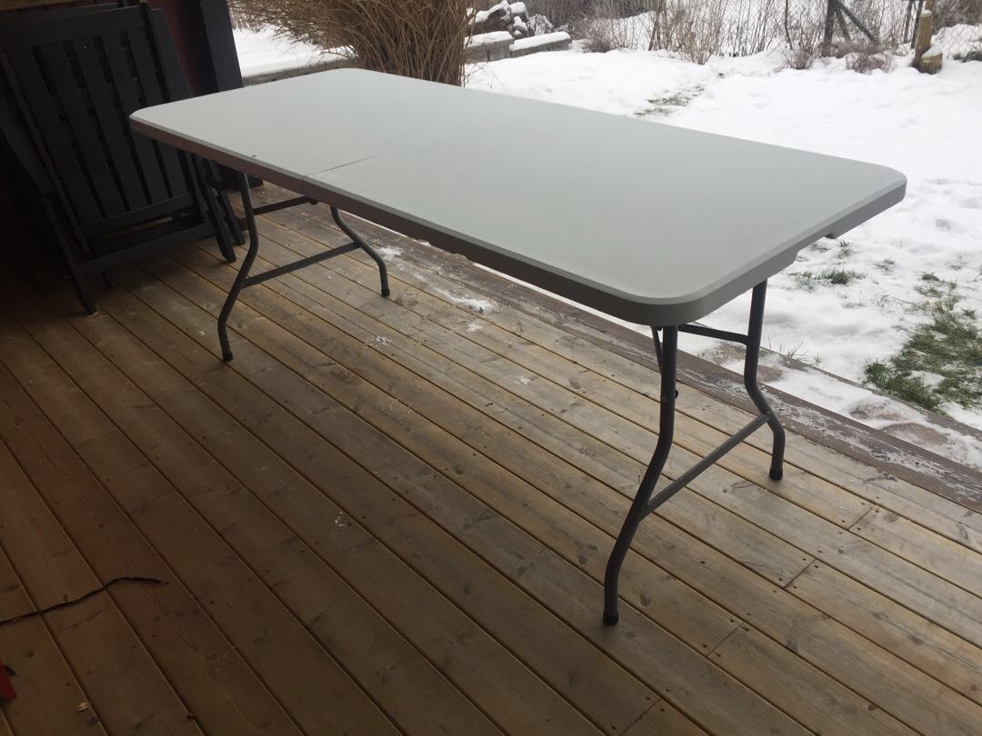 Hopfällbart bord 180x75cm