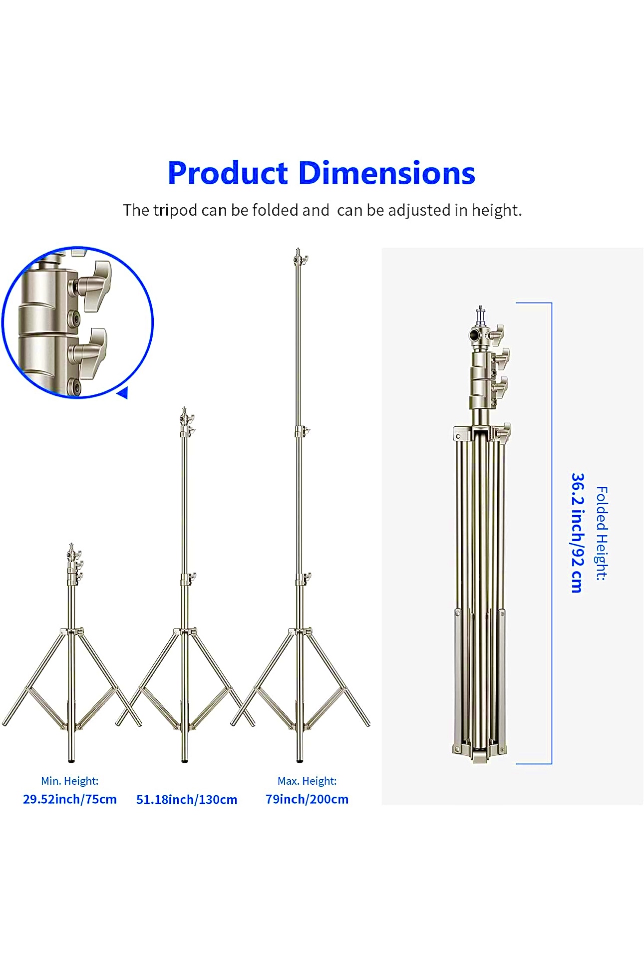 200cm photography photo studio light stands