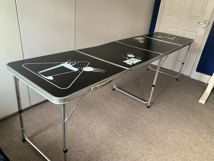 Folding beer pong table - oypla official size 8